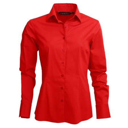 Ondeugd kousen Gevoelig Dames overhemd rood - de officiÃ«le Toppers in concert winkel