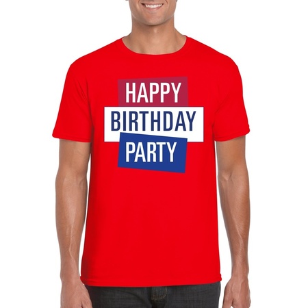 Bijna Netelig rommel Rood Toppers Happy Birthday party heren t-shirt officieel - de officiÃ«le  Toppers in concert winkel