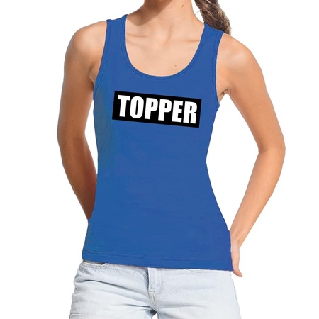 Topper in kader tanktop shirt blue women