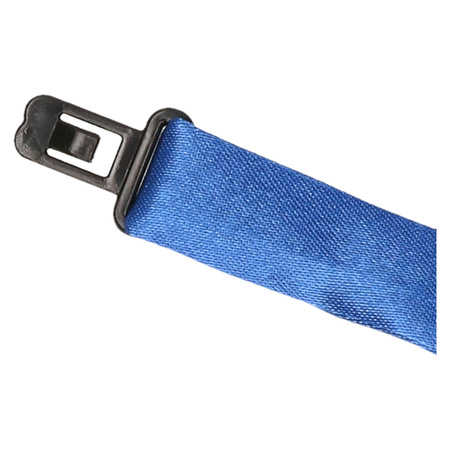 Vlinderstrikje/das kobalt blauw met pailletten verkleedaccessoires voor volwassenen